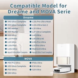 PromoHome 14 Stofzakken voor Dreame L10s Ultra Gen 2, X40/X50 Ultra Complete, L40 Ultra AE, Matrix10 Ultra, Mova E30/E40 Ultra, V50 Ultra Complete, Reserveonderdelen voor Robotstofzuiger (3,2L) — thumbnail 5