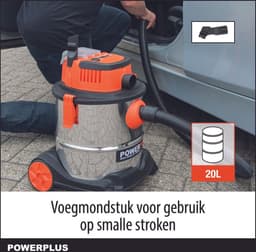 Dual Power accu stofzuiger nat-droog POWDP6040 - 20V draadloze stofzuiger - 20l tank - zonder accu en lader - met 1 acc. — thumbnail 2