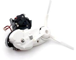 Zijborstelmotor Module - Robot Onderdeel - Stofzuigen Verbeteren - Externe Zwenkfunctie - 1x1x1 cm - Zwart