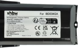 vhbw Vervangende batterij voor Philips IBD034GA, 300000517621, 300000517631, IP822, 6.27.40.08-0 voor stofzuigers Zwart (2200 mAh, 25,2 V, Li-Ion) — thumbnail 3