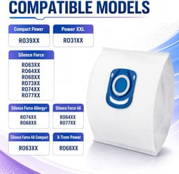 6 stuks stofzuigerzakken voor Rowenta, compatibel met RO31 RO77 RO63 RO64 RO68 RO74 RO39, ZR200520 ZR200720 ZR200920 - Hoogwaardige stofzuigerzakken voor optimale reiniging en filtering — thumbnail 4