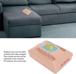 Dubbele Rolbankveger - Vuilverzamelaar - Oppervlakken Reinigen - Efficiënte Werking - Compact Ontwerp - Zwart — thumbnail 3