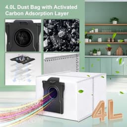 PromoHome 26-delige accessoireset voor Dreame L40s Pro Ultra, X50 Ultra Complete, L50 Pro Ultra, Matrix10 Ultra, Mova V50 Ultra Complete - 2 hoofdborstels, 6 stofzakken, 4 filters, 6 dweilen, 6 zijborstels — thumbnail 3