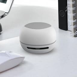 Bureaustofzuiger - Mini stofzuiger - Bureau schoonmaken - Draadloos en oplaadbaar - 8.5 cm - Wit — thumbnail 3