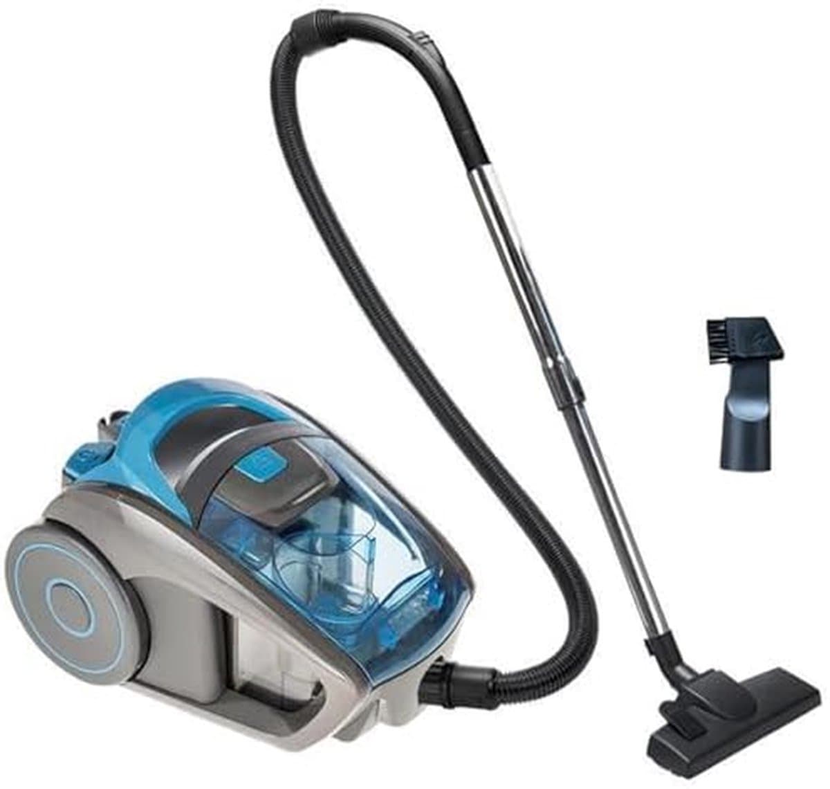 Cilinder Stofzuiger - Zakloze Stofzuiger - Efficiënt Schoonmaken - Lichtgewicht Ontwerp - 1.5L Stofbak - Blauw — afbeelding 1