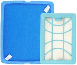 Filterset - 1 Paar - Geschikt voor Philips PowerPro - Alternatief - Inlaat-Filter (Motor-Filter) + Uitblaas-Filter - FC9732 FC9728 FC9735 - Wasbaar - Reservefilterset — thumbnail 1