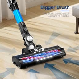 Draadloze Stofzuiger met 25 kPa en LED-verlichting - 160W, 2 Modi, Tot 40 Minuten Loopduur — thumbnail 5