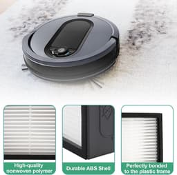 Hepa Filter - geschikt voor iRobot Roomba I7 E5 E6 - VERPAKKING - 6.5*5*2cm - Wit - 5 stuks — thumbnail 2