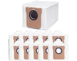 10 stuks stofzuigerzakken geschikt voor Xiaomi X10+ / X20+ & Dreame L10s Ultra, Dreame L10 Ultra, L20 Ultra, X40 Ultra stofzuigerrobot, stofzak reservezak accessoireset, 2,5 l grote capaciteit