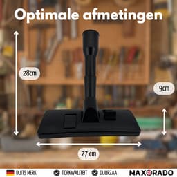 Maxorado Parketmondstuk vloerzuigmond NW45 45mm DN45 - Universeel - geschikt voor Makita 440, 445, 448, 449, Festo, Festool, Kärcher, Fein, Cleancraft stofzuiger – 45 mm borstel — thumbnail 3