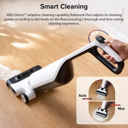Roborock Flexi stofzuiger-nat en droog vloerreiniger-17000 Pa Suction-Warm Water Zelf Wassend-Hete Lucht Zelf Drogend-1mm Dubbele zijden randreiniging- Werkduur 50min - 160W - Hoover with mopping function — thumbnail 2