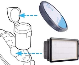 HEPA Filter Set Geschikt Voor Rowenta Compact Power ro3715 ro3795 ro3798 Cyclonic Stofzuiger - Stofzuigerfilter - Filterset — thumbnail 5