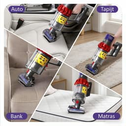 Schroefvormige klitvrije borstel - Voor Dyson Steelstofzuiger V7/ V8/V10/V11 - Mini Turbo Zuigmond - Verwijdert Dierenharen, Haren van Mensen en Huisstofmijt - niversele Stofzuigermond — thumbnail 5