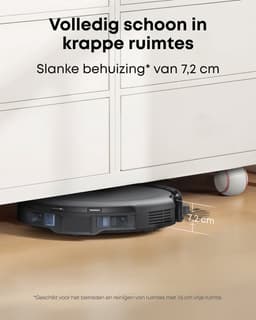 eufy Auto-Empty C10 - Slanke behuizing van 7,2cm - Tapijtreiniger - Edge expansion borstel - Automatisch legen - Point laser en multi-infrarood navigatie — thumbnail 4