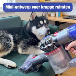 Schroefvormige klitvrije borstel - voor Dyson Steelstofzuiger V7,V8,V10,V11,V15(Niet compatibel met de V15 Detect Absolute) - Universele Stofzuigermond — thumbnail 5