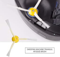 Dailygoods- Borstels Vervangingsset - 6 x Zijborstels - Compatibel met iRobot Roomba 800/900 - Inclusief Bevestigingsschroeven - Eenvoudig te Installeren - Robotstofzuiger Borstels — thumbnail 2