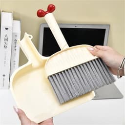 Mini Stoffer Blik - Kleine Bezem - Bureau Schoonmaken - Ruimtebesparend Ontwerp - Compact Formaat - Niet Gespecificeerd — thumbnail 5