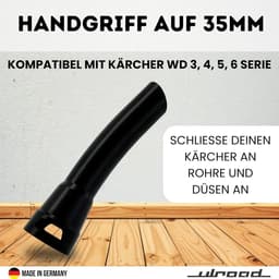 Stofzuiger Handgreep - Slanggreep Reserveonderdeel - Stofzuigen - Gemaakt in Duitsland - 35 mm - Zwart — thumbnail 4