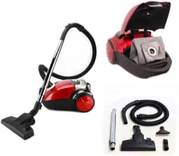 Cilinderstofzuiger Zak - Stofzuiger met zak - Huis Reinigen - Instelbare Zuigkracht - 4 Liter Capaciteit - Zwart — thumbnail 4