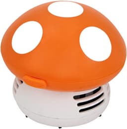 Mini Stofzuiger - Bureaustofzuiger Kruimeldief - Bureau Schoonmaken - Paddestoelvorm Ontwerp - 10x10x9.5 cm - Oranje — thumbnail 5