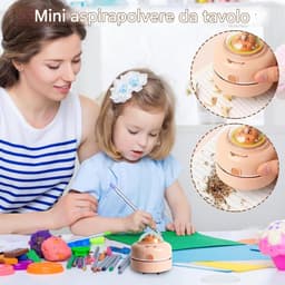 Tafelstofzuiger - Mini stofzuiger - Bureau reinigen - Draadloos en stil - 9.1 x 8.8 x 9.1 cm - Capybara — thumbnail 2