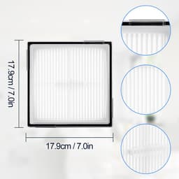 Dailygoods- HEPA Filter wasbaar en herbruikbaar - Stofzuigerfilter - Compatibel met Roborock Q10 S5/X5 - Sterkere zuigkracht - Effectieve filtratie - Verwijdert stof en vuil — thumbnail 2