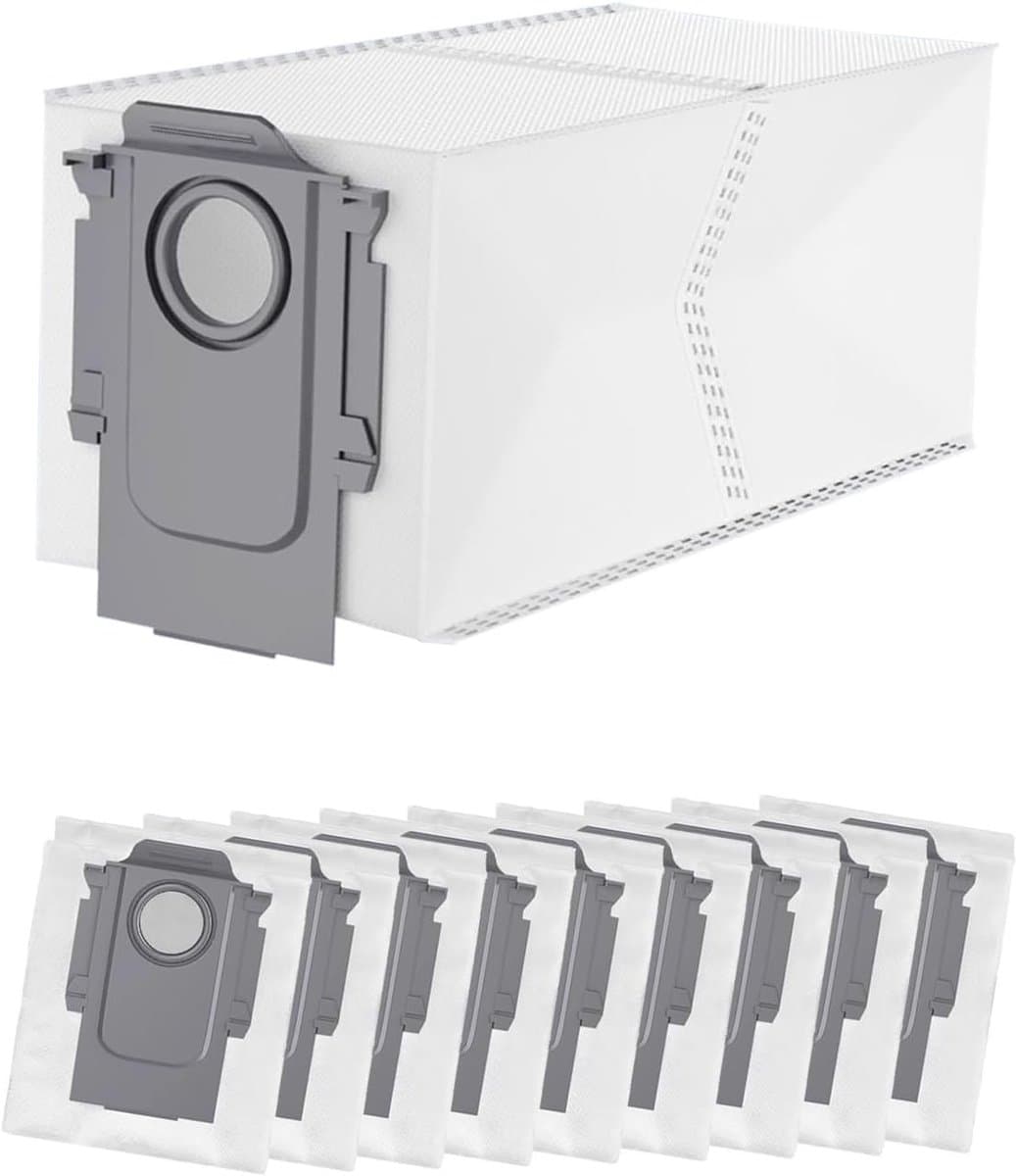 10 stuks stofzakken - voor Roborock Q Revo/Qrevo Pro/QrevoMaxV/Qrevo Curv/s8 MaxVUltra/S8Max Ultra/Qrevo Edge/Qrevo S/Qrevo Plus/QreVo Master/Qrevo Slim - reservezakken - accessoireset — afbeelding 1