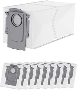 10 stuks stofzakken - voor Roborock Q Revo/Qrevo Pro/QrevoMaxV/Qrevo Curv/s8 MaxVUltra/S8Max Ultra/Qrevo Edge/Qrevo S/Qrevo Plus/QreVo Master/Qrevo Slim - reservezakken - accessoireset — thumbnail 1