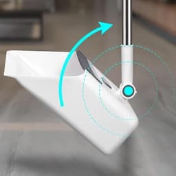 Stoffer en blikset - Schoonmaakset - Vloeronderhoud - Lange steel ontwerp - 3-in-1 - Grijs — thumbnail 5