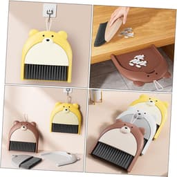 Mini Bezem Stoffer - Reinigingsset Klein - Bureau Schoonmaken - Compact Ontwerp - 23.5 cm Lengte - Diverse Kleuren — thumbnail 4