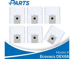 Ecovacs DEX68 Stofzakken (6 Stuks, Plus.Parts® alternatief voor DDB030041)