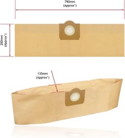 SPARES2GO Sterke stofzakken compatibel met DeWalt DXV23PTA 23L DXV38S 38L DXV20PA 20L nat- en droogzuiger (verpakking van 5) — thumbnail 2