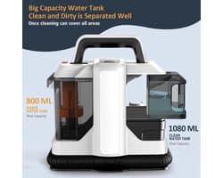 Zetelreiniger - Stofzuiger - Vacuum Cleaner - Tapijtreiniger - Handheld Vlekreiniger - Spot Cleaner - 600W - 13KPa - Tapijtreiniger - voor Bank, Gordijnen en Vloerkleden – Spray & Zuigfunctie