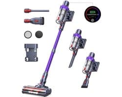 Steelstofzuiger - Vacuum Cleaner - Draadloze Stofzuiger- Kruimeldief Snoerloos - 500W - 48KPa - Handstofzuiger - 1.5L Stofreservoir - Automatische Zuigkracht Aanpassing - Ideaal voor Huisdierharen, Tapijt en Harde Vloeren
