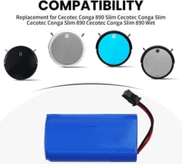 10.8V Vervangende Accu voor Cecotec Conga Slim Stofzuigers — thumbnail 2