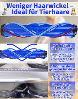 Vloerzuigmond - LED-licht - anti-wirwar - voor steelstofzuigers — thumbnail 2
