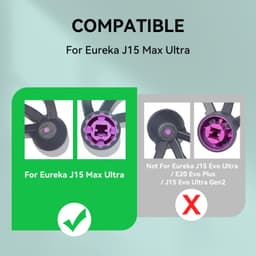 Zijborstelset - 6 stuks - voor Eureka J15 Max Ultra — thumbnail 3