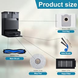 Accessoireset 18 stuks - geschikt voor Ecovacs Deebot T30C Omni - T30C - T50S - N50 robotstofzuiger — thumbnail 3