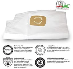 Professionele stofzuigerzakken vervangende zakken 10 stuks 5-laags voor industrie stofzuigers — thumbnail 4