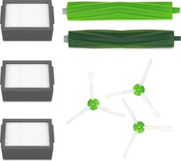 kwmobile reserveonderdelen compatibel met iRobot - Set van 8 - Geschikt voor Roomba e5, i7 en i7+ met 3 filters, 3 zijborstels en 2 hoofdborstels — thumbnail 4