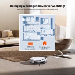 Ilife V3x Robotstofzuiger En Dweilcombo - V 3S Pro Geüpgraded - Compatibel Met Alexa/Google/Wifi - 120 Minuten - 3000Pa - Ideaal Voor Haren Van Huisdieren — thumbnail 4