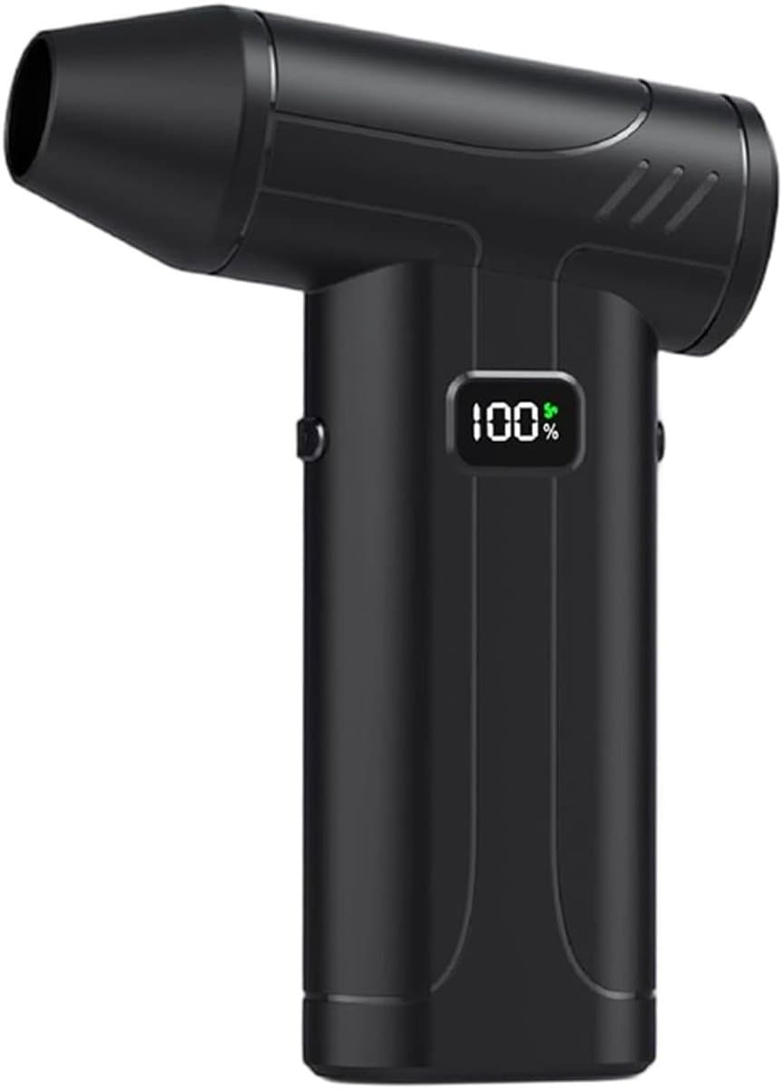 Draagbare Luchtblazer - Stofreiniger Ventilator - Snel Stof Verwijderen - Krachtige Motor 100000 TPM - Compact Ontwerp - Zwart — afbeelding 1