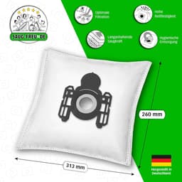 Stofzuigerzakken Microvlies - Stofzuigerzakken Set - Stofzuigen Huis - Optimale Filtratie - 20 stuks - Wit — thumbnail 1