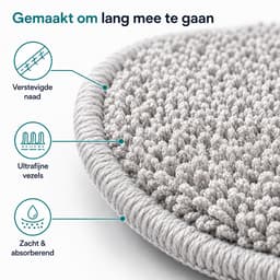 4 Stuks Dweilpads Reserveonderdelen voor Robotstofzuiger - Herbruikbare Dweildoeken voor Dreame L10 Ultra L10S Pro L10S Ultra Heat L10 Prime L20 L30 L40 L50 Ultra X30 X40 X50 Ultra en Mova V50 Ultra - Wasbare Vervangingspads voor Vloerreiniging — thumbnail 5