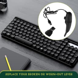 Mini Computer Stofzuiger - Toetsenbord Borstel - Apparaten Schoonmaken - USB Aangedreven - 10 cm Lengte - Zwart — thumbnail 2