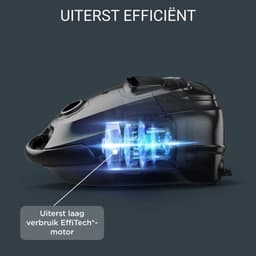 Stille stofzuiger met HEPA filtratie en ultra laag energieverbruik — thumbnail 3