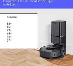 9x stofzuiger zakken geschikt voor iRobot Roomba i3+ i6+ i7+ s9+ j9+ j7+ wegwerpbaar robot stofzuiger stofzakken — thumbnail 5