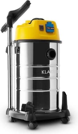 Klarstein Reinraum - Nat-droog-stofzuiger - Industriële stofzuiger - 1800W - 30 Liter - Stopcontact — thumbnail 3