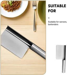 Kruimel Schraper - Tafel Schraper - Tafel Schoonmaken - Roestvrij Staal - 21.6 cm - Zilverkleurig — thumbnail 5