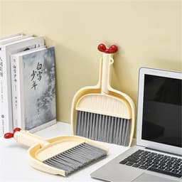 Mini Stoffer Blik - Kleine Bezem - Bureau Schoonmaken - Ruimtebesparend Ontwerp - Compact Formaat - Niet Gespecificeerd — thumbnail 3